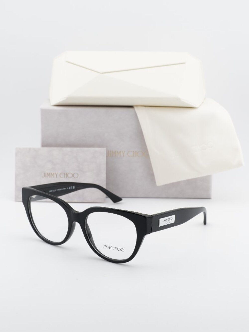 Jimmy Choo JC3035 5000 Square Eyeglasses - Black 53mm